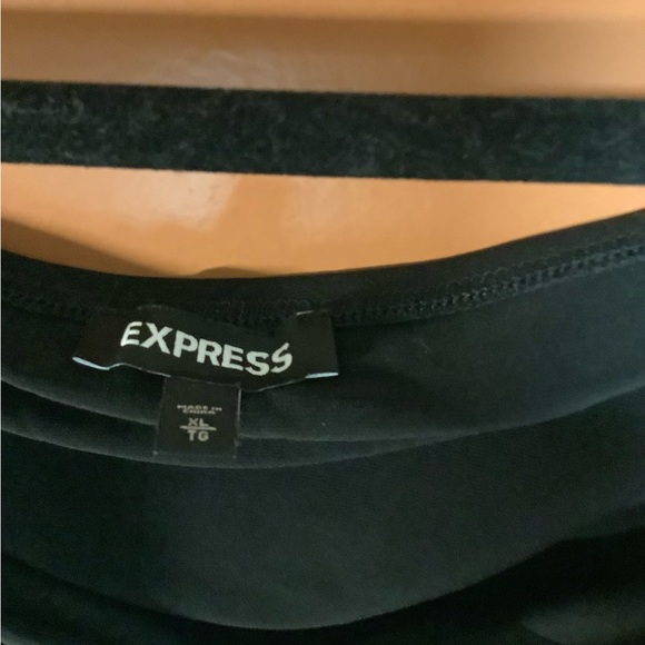 Express Long Sleeve Black Bodysuit XL TG - Picture 3 of 3